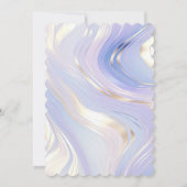 Invitation Fête des mariées de verre doré Lavender (Dos)