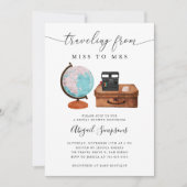 Invitation Fête des mariées de voyage MISS à MRS. (Devant)