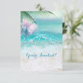 Invitation Fête des mariées D'EAUX OCÉANIQUES ÉPARGNANTES (Debout devant)