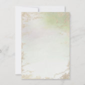 Invitation Fête des mariées décongelée Ombre Spring Green Gol (Dos)
