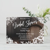 Invitation Fête des mariées décontractée Luminaires et Fleurs (Debout devant)