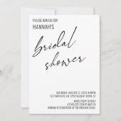 Invitation Fête des mariées d'écriture manuscrite contemporai (Devant)