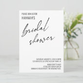 Invitation Fête des mariées d'écriture manuscrite contemporai (Debout devant)