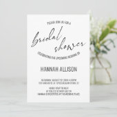 Invitation Fête des mariées d'écriture manuscrite simple et c (Debout devant)