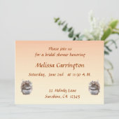 Invitation Fête des mariées d'écureuil doux (Debout devant)