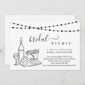 Invitation Fête des mariées Dégustation de vin et Fromage (Devant / Derrière)