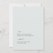 Invitation Fête des mariées d'élégance du feuillage de lumièr (Dos)