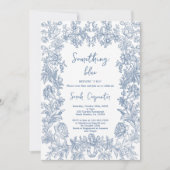 Invitation Fête des mariées Delft Blue Chinoiserie (Devant)