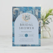 Invitation Fête des mariées Denim (Debout devant)