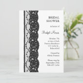 Invitation Fête des mariées dentelle française (blanc) (Debout devant)