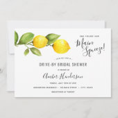 Invitation Fête des mariées d'entrée principale de citrons de (Devant)