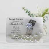 Invitation Fête des mariées des anneaux et des perles de Mari (Debout devant)