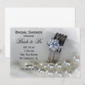 Invitation Fête des mariées des anneaux et des perles de Mari (Devant / Derrière)