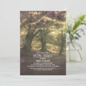 Invitation Fête des mariées des arbres rustiques (Debout devant)