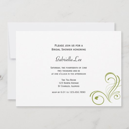 Invitation Fête des mariées des Coeurs Bleeding Blanches (Dos)