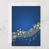 Invitation Fête des mariées des Coeurs de musique (Dos)