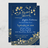 Invitation Fête des mariées des Coeurs de musique (Devant / Derrière)