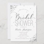 Invitation Fête des mariées des coins de Parties scintillant  (Devant)