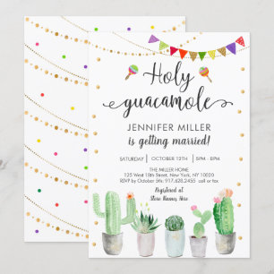 Invitation Fête des mariées des couples de la Sainte Guacamol