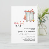 Invitation Fête des mariées des couples d'ébullition de poiss (Debout devant)