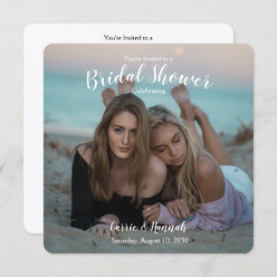 Invitation FÊTE DES MARIÉES des couples Mariages de photos LG