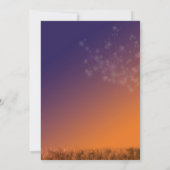 Invitation Fête des mariées des Dandelions Twilight (Dos)