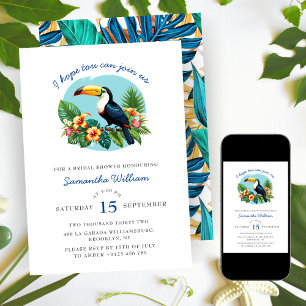 Invitation Fête des mariées des étés de la forêt tropicale tr
