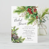 Invitation Fête des mariées des Evergreens de Noël (Debout devant)