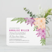 Invitation Fête des mariées des feux tropicaux (Debout devant)