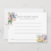 INVITATION FÊTE DES MARIÉES DES FLEURS BLOOMEUSES PASTEL DATE (Devant)