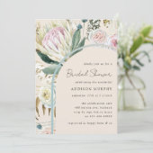 Invitation Fête des mariées des fleurs de la Pampa Boho (Debout devant)