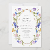 Invitation Fête des mariées des fleurs de printemps (Devant)