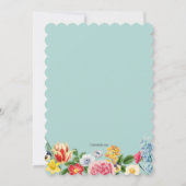 Invitation Fête des mariées des fleurs de printemps (Dos)