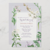 Invitation Fête des mariées des fleurs de Tuberose (Devant / Derrière)