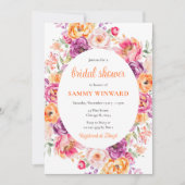 Invitation Fête des mariées des fleurs d'été brillantes (Devant)