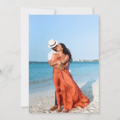 Invitation Fête des mariées des fleurs tropicales (Dos)