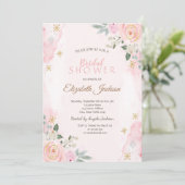 Invitation Fête des mariées des flocons d'eau (Debout devant)