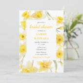 Invitation Fête des mariées des jonquilles de printemps (Debout devant)