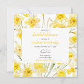 Invitation Fête des mariées des jonquilles de printemps (Devant)
