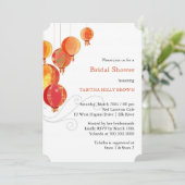 Invitation Fête des mariées des lanternes de pendaison de fêt (Debout devant)