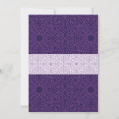 Invitation Fête des mariées des nuits arabes Dîner soirée mar (Dos)