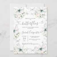 Fête des mariées des papillons blancs