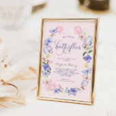 Invitation Fête des mariées des papillons roses