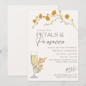 Invitation Fête des mariées des pétales d'automne (Devant / Derrière)