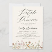 Invitation Fête des mariées des pétales et des procureurs fle (Devant)