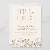 Invitation Fête des mariées des pétales et des procureurs fle (Devant)