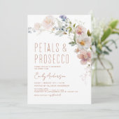 Invitation Fête des mariées des pétales et des procureurs fle (Debout devant)