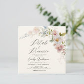 Invitation Fête des mariées des pétales et des procureurs fle (Debout devant)