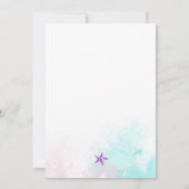 Invitation Fête des mariées des récifs coralliens vibrants (Dos)