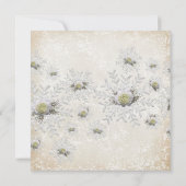 Invitation Fête des mariées des Snowflakes Roses de Noël (Dos)